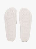 White Essential Flag Badge Pool Slides  Men