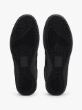 Black Retro Essential Leather Basketball Trainers  Men