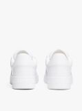 White Retro Essential Leather Basketball Trainers  Men