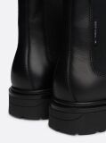 Black Leather Cleat Signature Chelsea Boots  Men