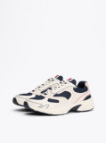 Multi Colour-Blocked Mixed Texture Trainers  Men