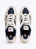 Multi Colour-Blocked Mixed Texture Trainers  Men