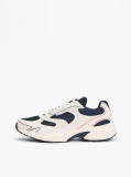 Multi Colour-Blocked Mixed Texture Trainers  Men