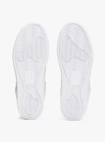 White Retro Essential Leather Fine-Cleat Basketball Trainers  Women