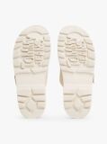 White Suede Double Strap Cleat Sandals  Women