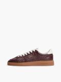 Red The Greenwich Croco-Print Leather Sneakers  Women