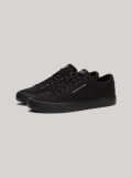 Black Essential Canvas Lace-Up Trainers  Men