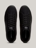 Black Essential Canvas Lace-Up Trainers  Men