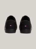Black Essential Canvas Lace-Up Trainers  Men