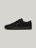 Black Essential Canvas Lace-Up Trainers  Men