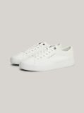 White Essential Canvas Lace-Up Trainers  Men
