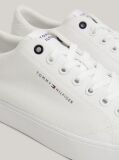White Essential Canvas Lace-Up Trainers  Men
