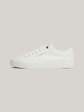 White Essential Canvas Lace-Up Trainers  Men