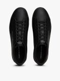 Black Essential Textured Stitch Logo Trainers  Men