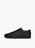 Black Essential Textured Stitch Logo Trainers  Men