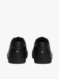 Black Essential Textured Stitch Logo Trainers  Men