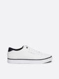 White Essential Textured Stitch Logo Trainers  Men