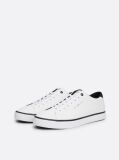 White Essential Textured Stitch Logo Trainers  Men