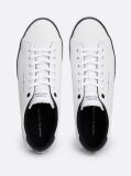 White Essential Textured Stitch Logo Trainers  Men