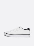 White Essential Textured Stitch Logo Trainers  Men
