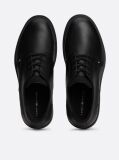 Black Pebble Grain Leather Derby Shoes  Men