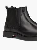 Black Lightweight Leather Chelsea Boots  Men