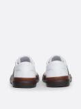 White Leather Signature Tape Lace-Up Trainers  Men