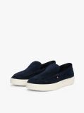Blue Signature Slip-On Suede Loafers  Men