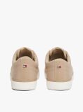 Beige Logo Patch Trainers  Men