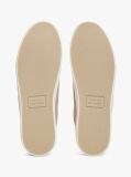 Beige Logo Patch Trainers  Men