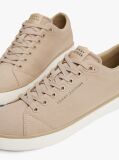 Beige Logo Patch Trainers  Men