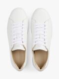 White Leather Cupsole Trainers  Men