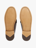 Brown Leather Tassel Loafers  Men