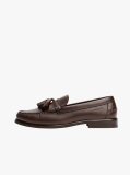 Brown Leather Tassel Loafers  Men