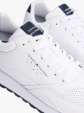 White Contrast Heel Logo Cleat Trainers  Men