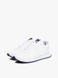White Contrast Heel Logo Cleat Trainers  Men