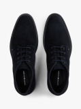 Blue Suede Lace-Up Boots  Men