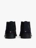 Blue Suede Lace-Up Boots  Men