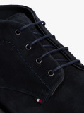 Blue Suede Lace-Up Boots  Men