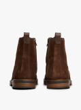 Brown Cleat Suede Moc Toe Boots  Men