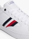 White Icon Signature Tape Court Trainers  Men