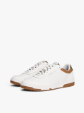 Beige Cleat Basketball Trainers With Leather  Men