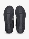 Black Suede Contrast Heel Trainers  Men