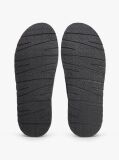 Black Leather Crossover Strap Cleat Sandals  Men