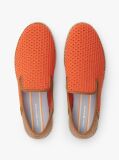 Orange Knit Flexible Espadrilles  Men