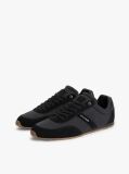 Black Textile Low Profile Trainers  Men
