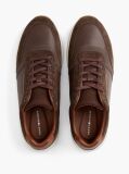 Brown Suede Mixed Texture Trainers  Men