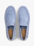 Blue Lightweight Suede Loafers  Men