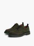 Green Suede Lace-Up Derby Shoes  Men