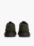 Green Suede Lace-Up Derby Shoes  Men